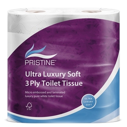 PRISTINE Ultra Luxury Soft 3Ply Toilet Tissue 160 Sheet (Case 40)